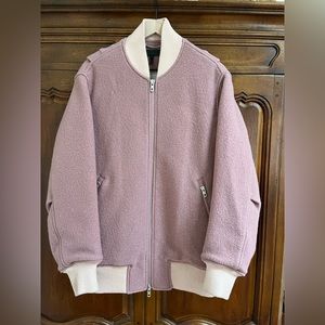 Rag & Bone / Elle Wool Bomber / Mauve / Large